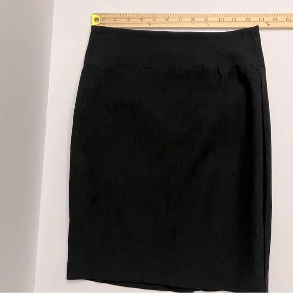 IZ BEYER Stretch High Waisted Pencil Skirt-Black - Picture 4 of 8